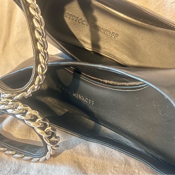 Rebecca Minkoff Raakel Ankle-Chain Leather Flats - Picture 8 of 13